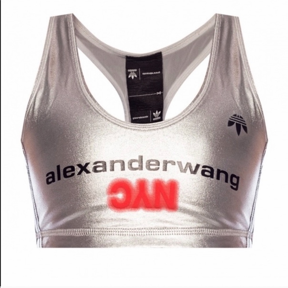 Alexander wang X adidas NYC silver sports bra - XS - Picture 2 of 6